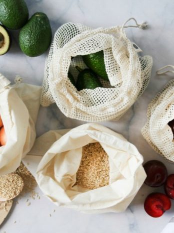 Certified GOTS Organic Cotton Produce Bags (6 pack)